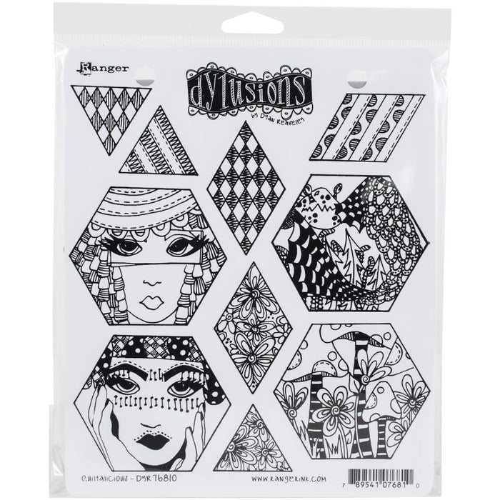 Dylusions Cling Stamp Quiltalicious