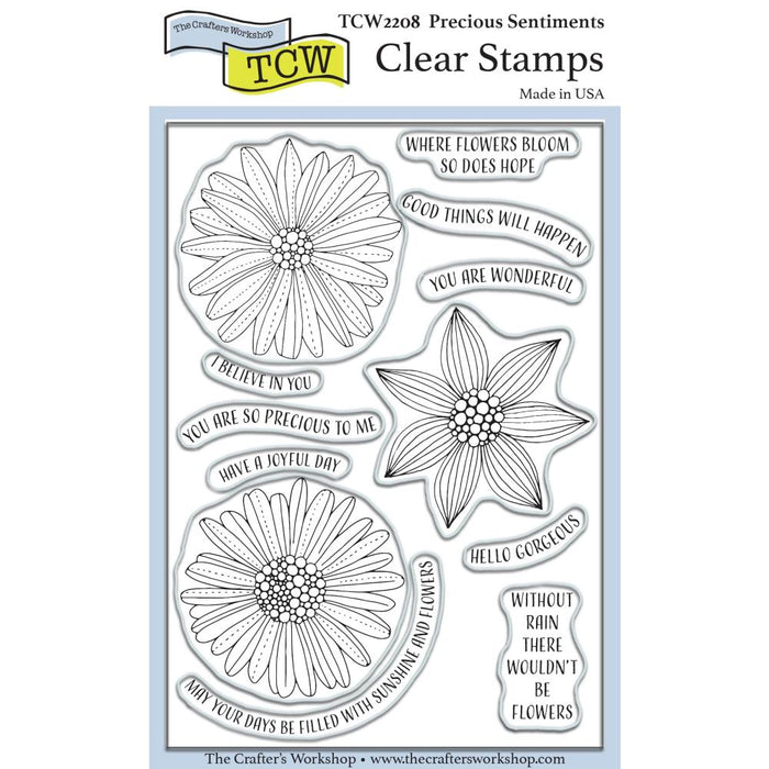 THE CRAFTER'S WORKSHOP CLEAR STAMPS PRECIOUS SENTIMENTS