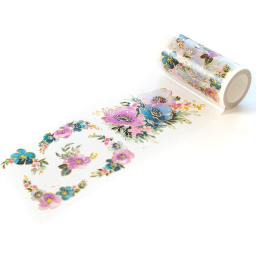 Pinkfresh Washi Tape. Anemone with Gold Foil