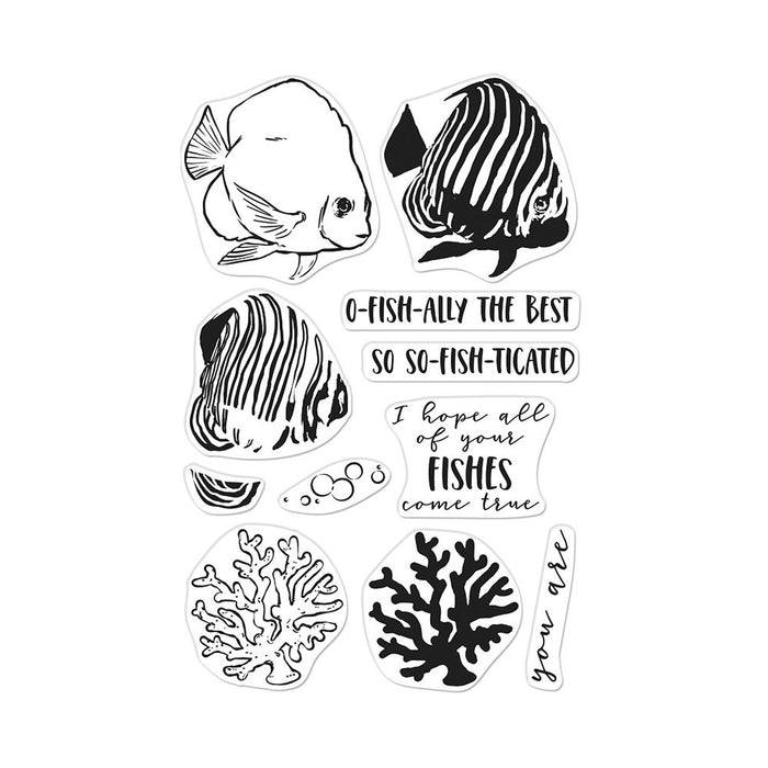 Hero Arts Color Layering Clear Stamps 4"X6" Royal Angelfish