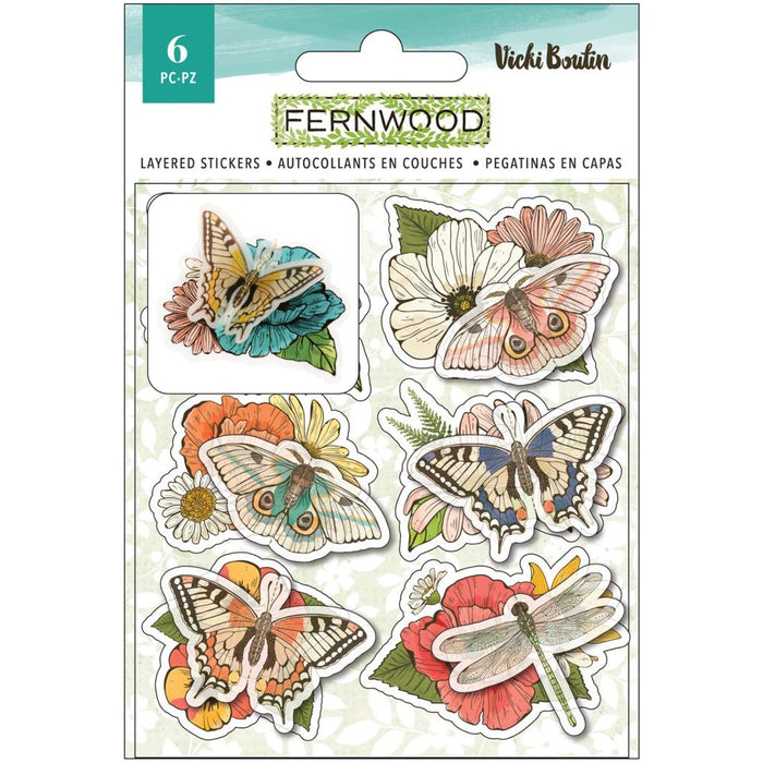 Vicki Boutin Embellishments Fernwood Stickers