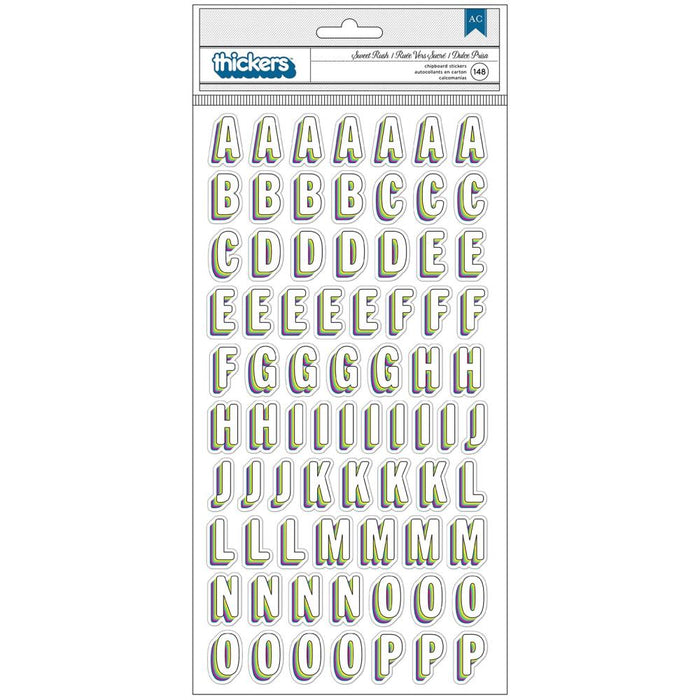 VICKI BOUTIN SWEET RUSH CHIPBOARD THICKERS ALPHABET