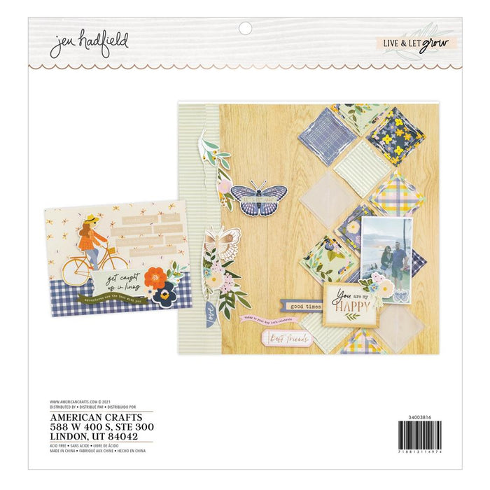 Jen Hadfield 12 x 12 Paper Pack Live and Let Grow