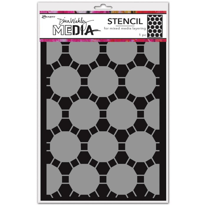 DINA WAKLEY MEDIA STENCIL CONNECTED DOTS