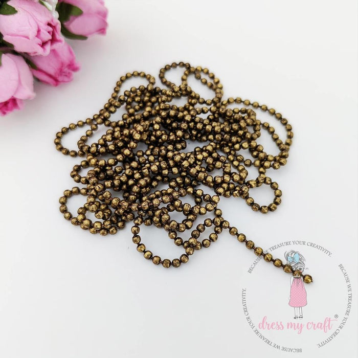 Dress My Craft Bronze Ball Chain. 