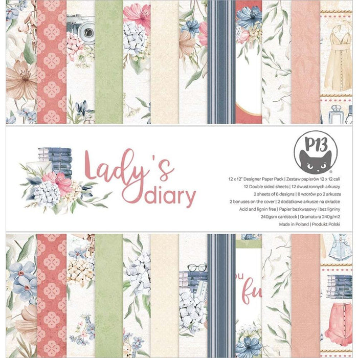P13 LADY'S DIARY 12x12 INCH PAPER COLLECTION
