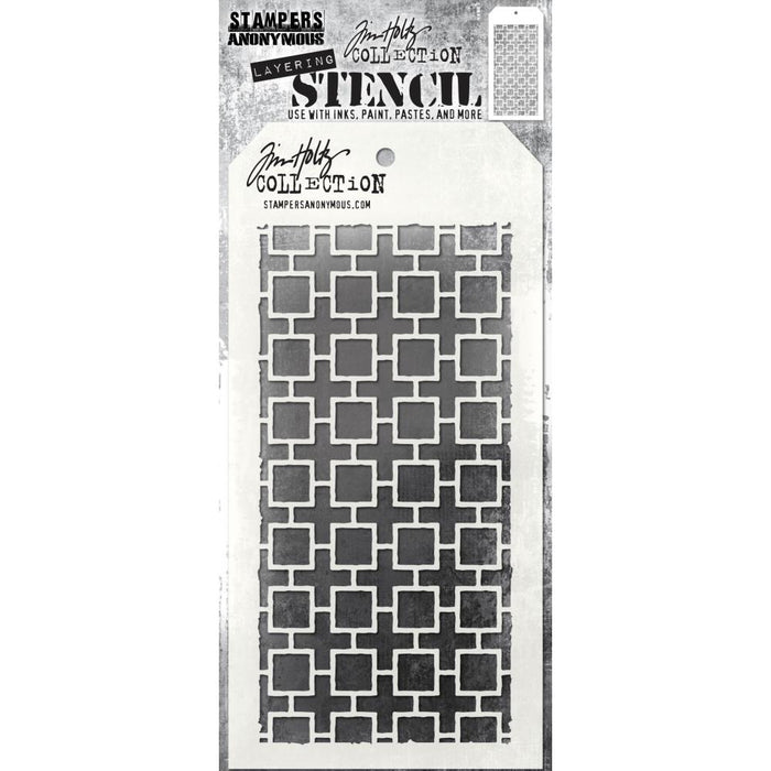 Tim Holtz Layering Stencil Linked Squares