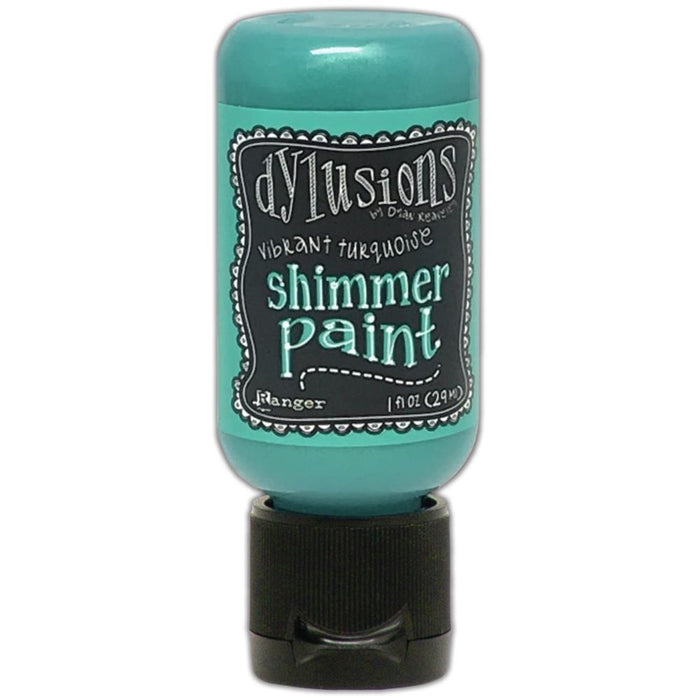 Dylusions Shimmer Acrylic Paint 1oz (29ml) Vibrant Turquoise