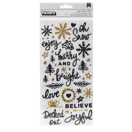 Vicki Boutin Puffy Phrase and Accent Stickers Evergreen & Holly 