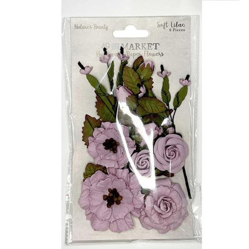 49 & Market Nature's Bounty Paper Flowers Soft Lilac.