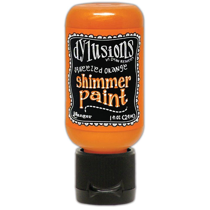 Dylusions Shimmer Acrylic Paint 1oz Squeezed Orange