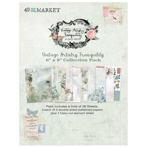 49 & Market Vintage Artistry Collection Pack 6" x 8"Tranquility
