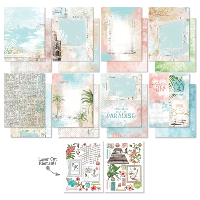 49 & MARKET VINTAGE ARTISTRY COLLECTION PACK 6" X 8" BEACHED