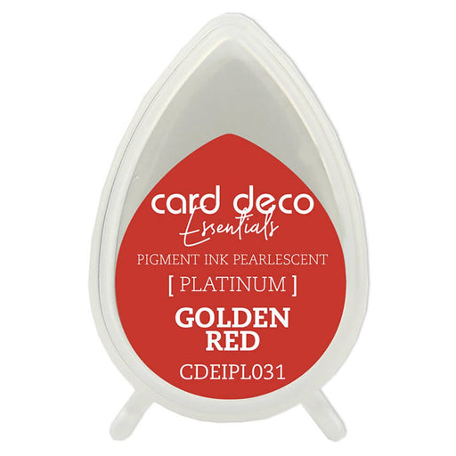 Cards Deco Pearlescent Pigment Ink Golden Red
