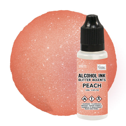 Couture Creations Alcohol Ink Glitter Accents Peach