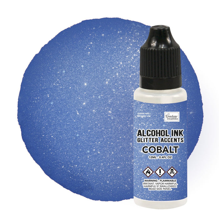 Couture Creations Alcohol Ink Glitter Accents Cobalt