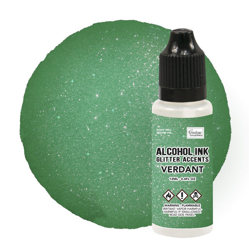 Couture Creations Alcohol Ink Glitter Accents Verdant