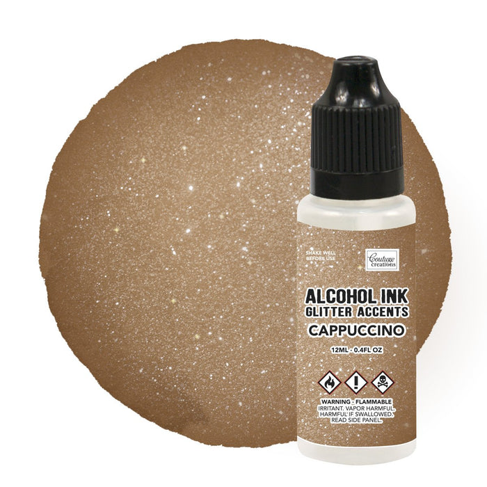 Couture Creations Alcohol Ink Glitter Accents Cappuccino