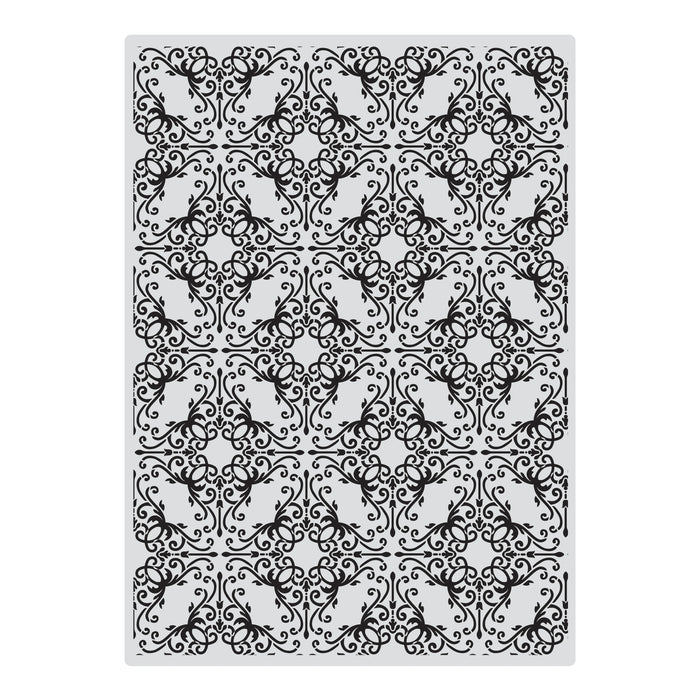Couture Creations Acrylic Background Stamps Interlocking Pattern