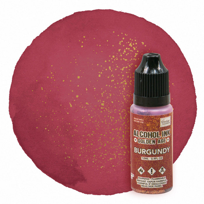 Couture Creations Alcohol Ink Golden Age Burgundy