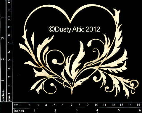 Dusty Attic Heart Flourish DA0667 