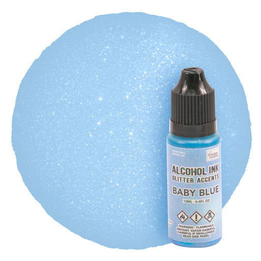 Couture Creations Alcohol Ink Glitter Accents Baby Blue. 