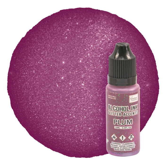 COUTURE CREATIONS ALCOHOL INK GLITTER ACCENTS PLUM