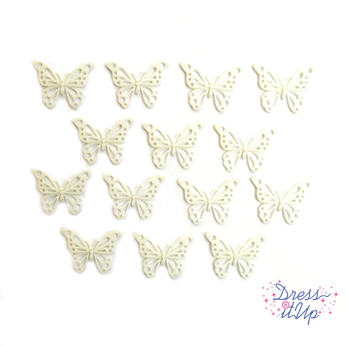 DRESS IT UP BUTTONS BUTTERFLIES 14PIECES