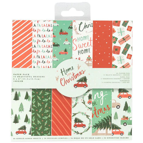 Home For Christmas 6x6 Paper Pad